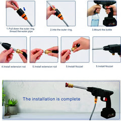 Automatic Cordless Car Wash Spray Gun – 48V High Pressure Wireless Cosmia.pk
