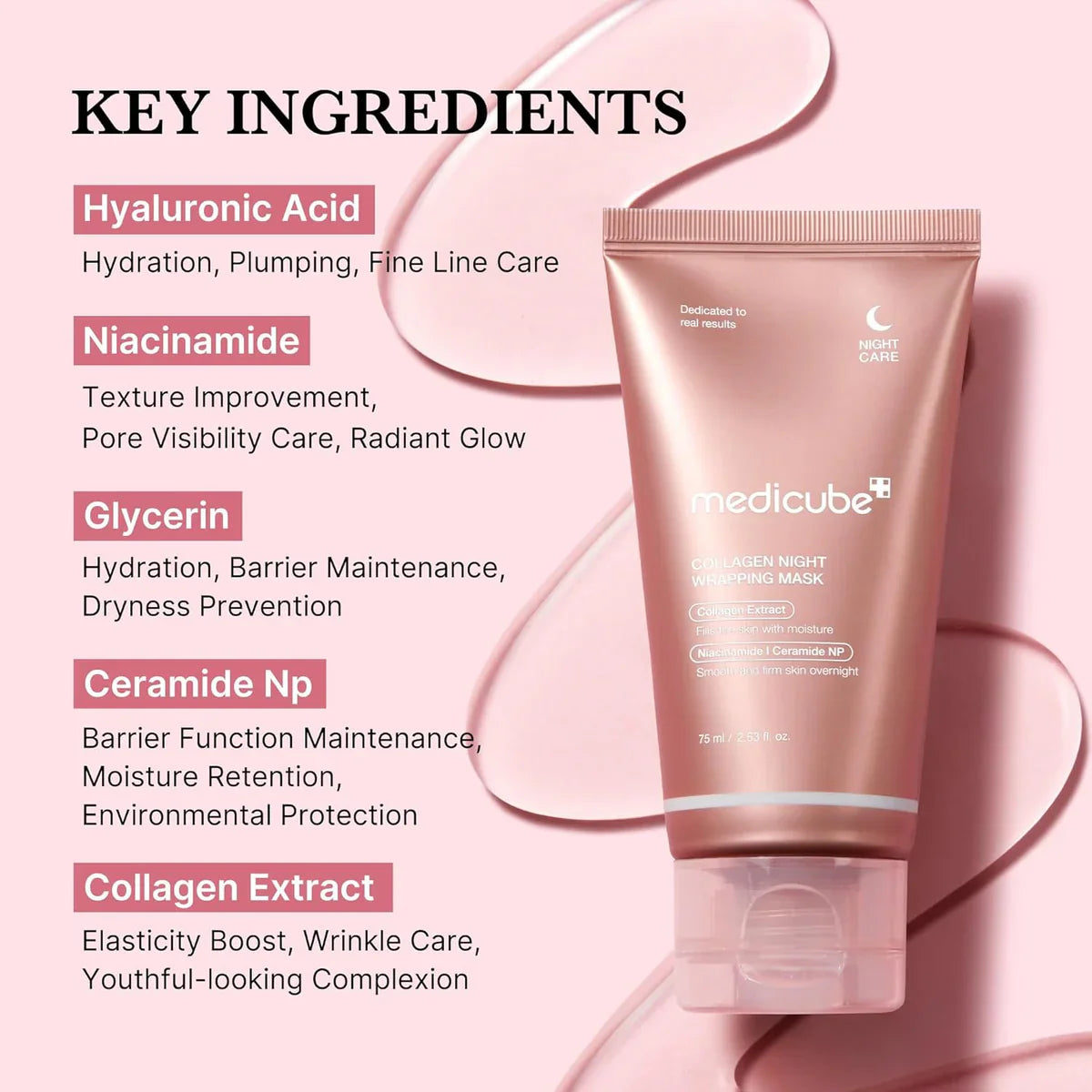 Medicube Collagen Night Wrapping Mask - 75ml - Made in Korea Medicube
