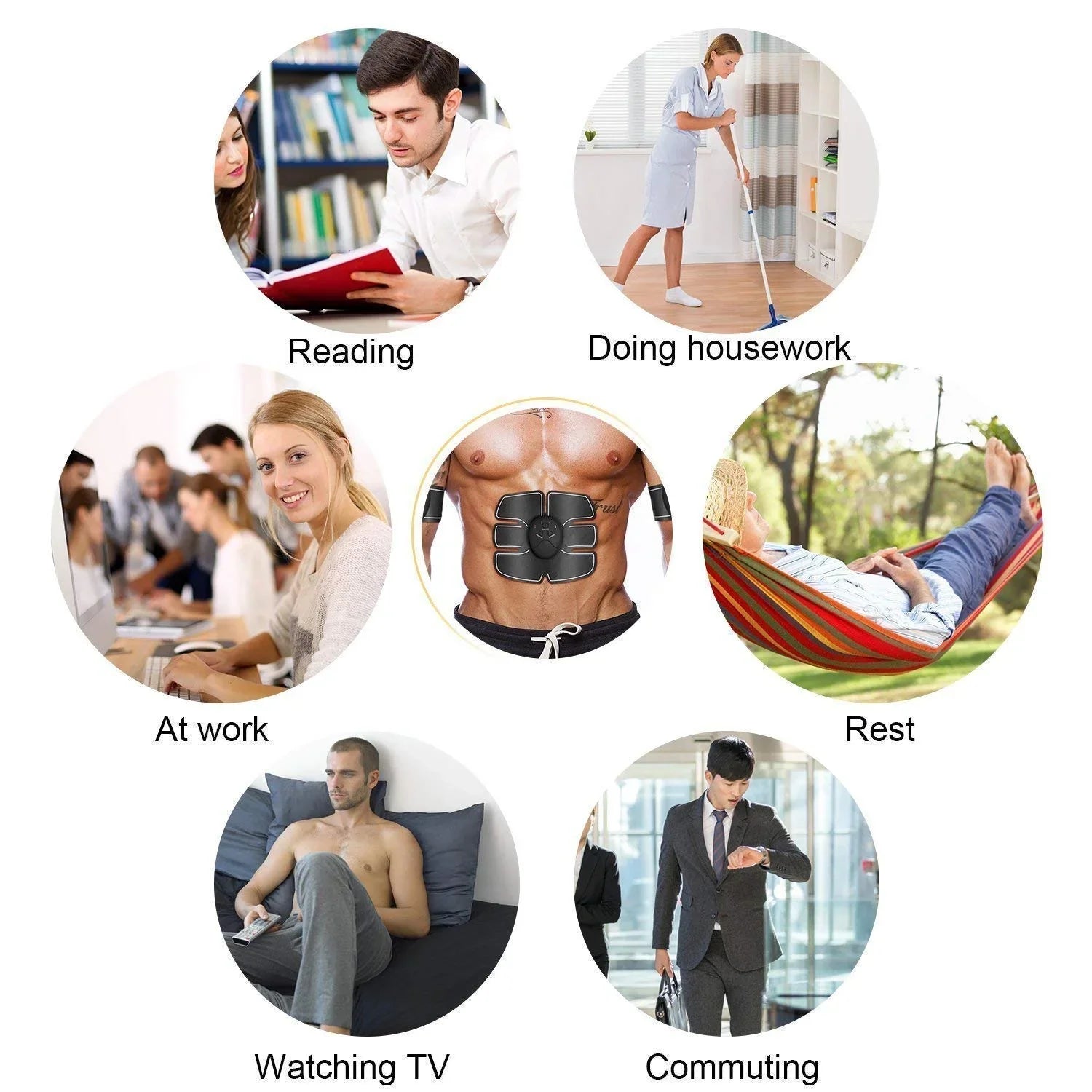 6 Pack ABS Stimulator Charging Battery Cosmia.pk