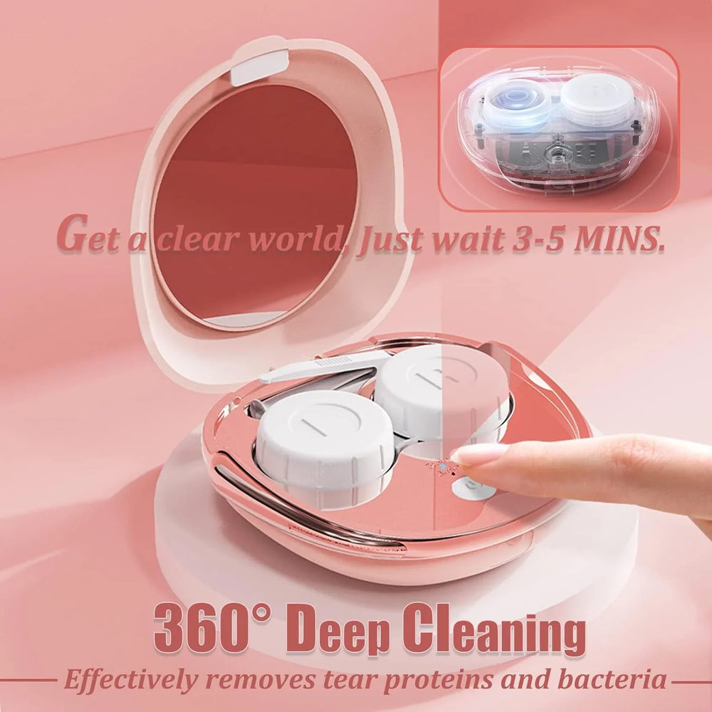 Fashionable Contact Lens Case Automatic Ultrasonic Contact Lens Anjieer