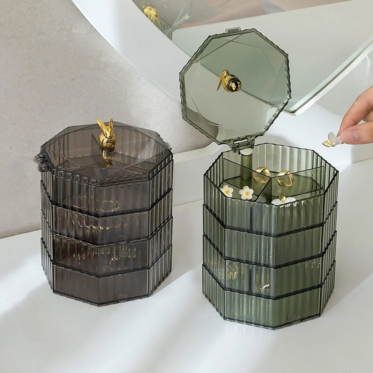 4-Layer Acrylic Jewellery Box Cosmia.pk