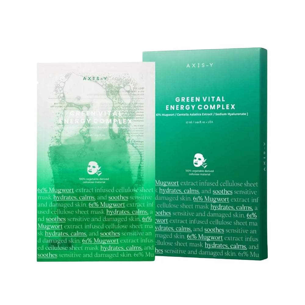 AXIS-Y Mugwort Green Vital Energy Complex Sheet Mask - 27ml Axis-Y
