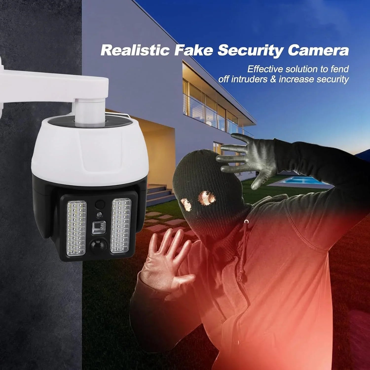 Dummy Simulated Surveillance Camera with Flashing Red LED Cosmia.pk