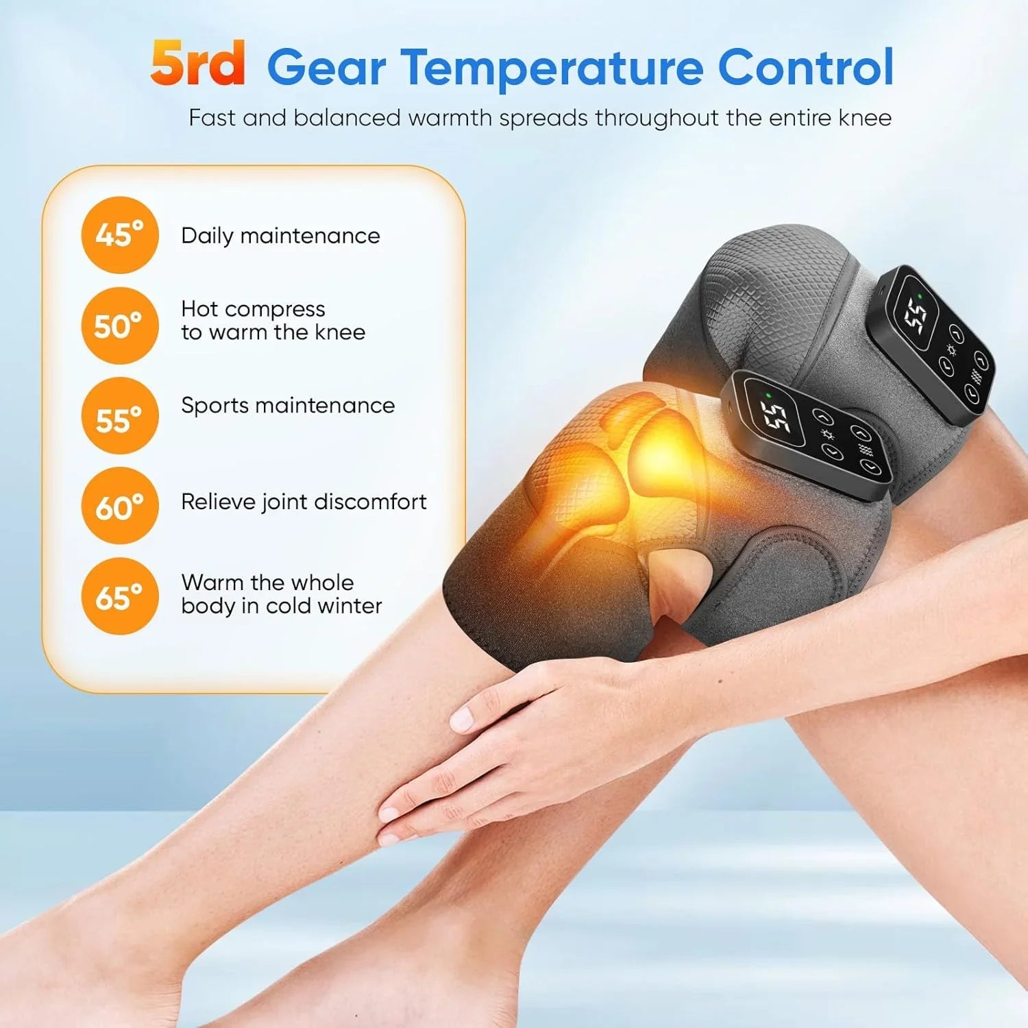 Heated Knee & Leg Vibration Massager Cosmia.pk