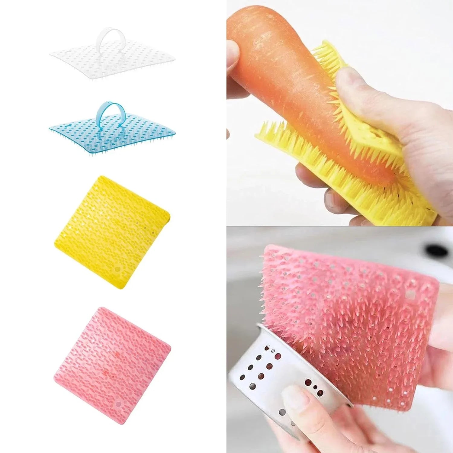 Multifunctional Flexible Scrubber Brush - Vegetable Cleaning Brushes Cosmia.pk