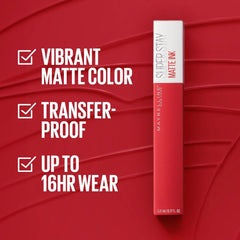 Maybelline - Superstay Matte Ink Lipstick - Pinks Edition - 165 Successful Maybelline