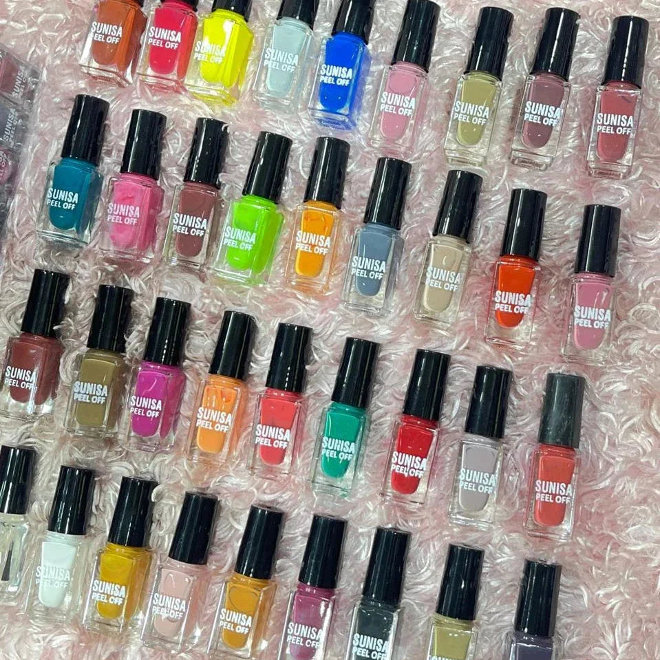 Sunisa 36 colors Peel Off Nail Polish Set Sunisa