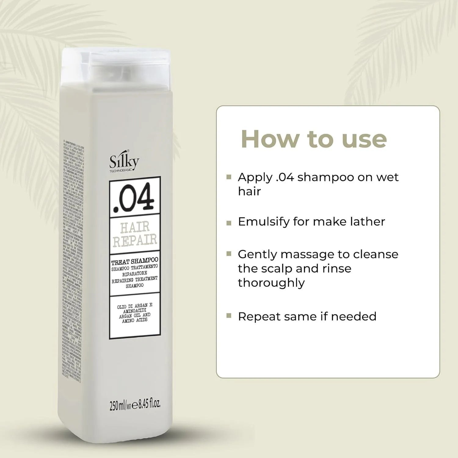 Silky Techno Basic .04 Hair Repair Treat Shampoo - 250ml Silky Techno Basic