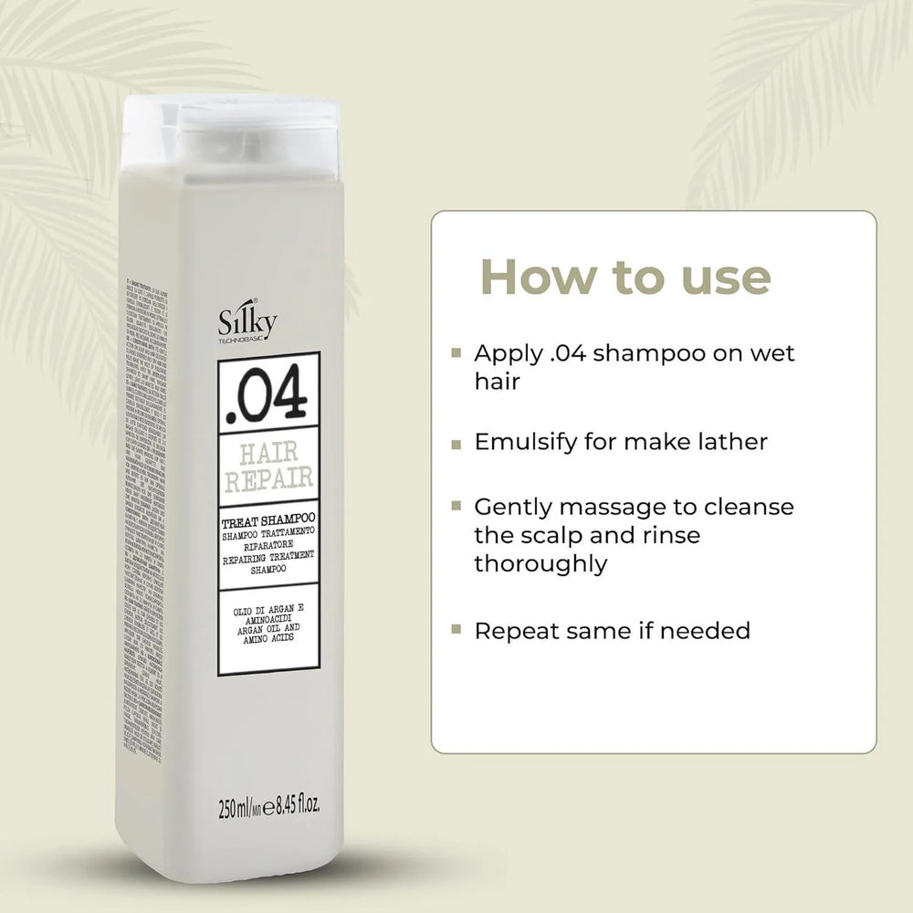 Silky Techno Basic .04 Hair Repair Treat Shampoo - 250ml Silky Techno Basic