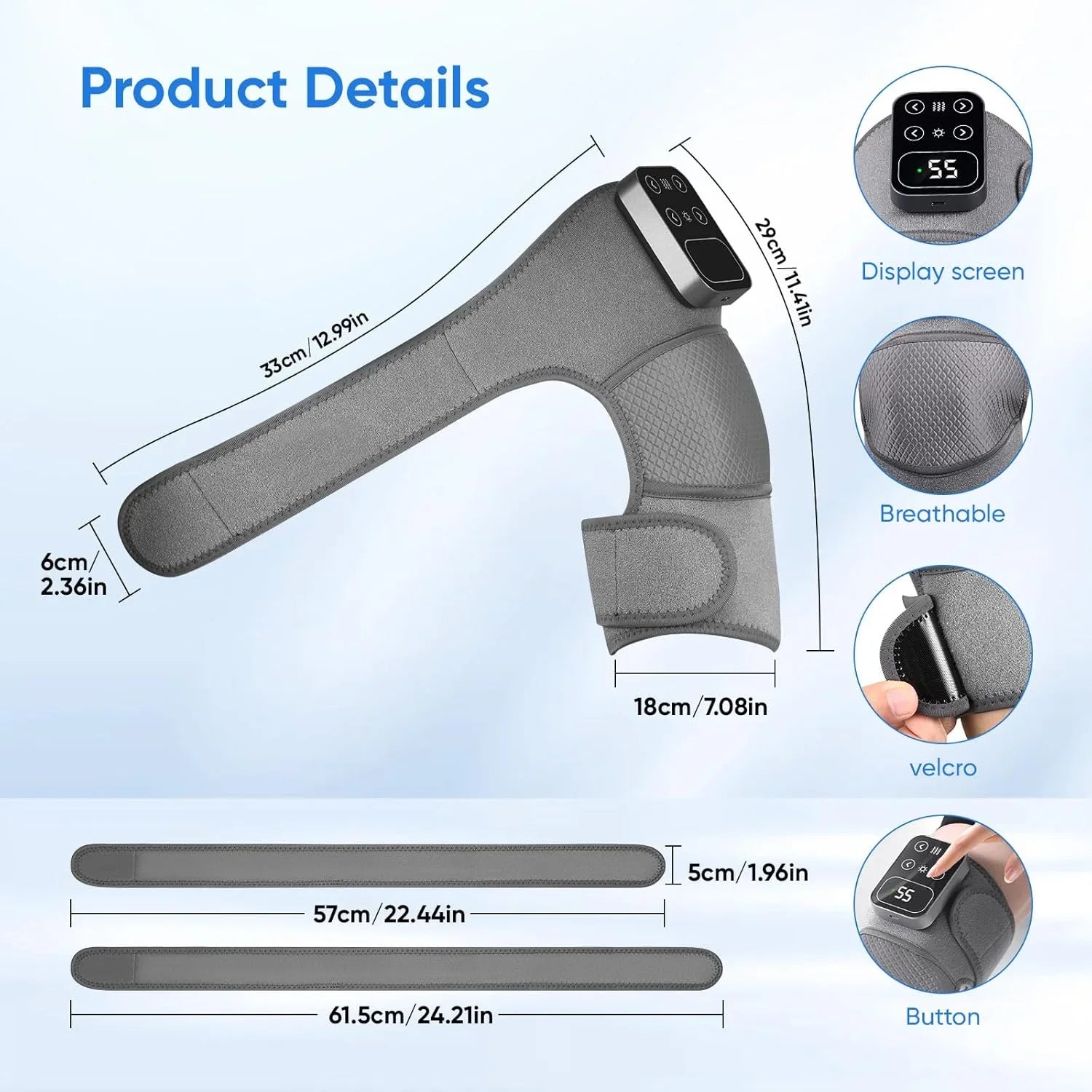 Heated Knee & Leg Vibration Massager Cosmia.pk
