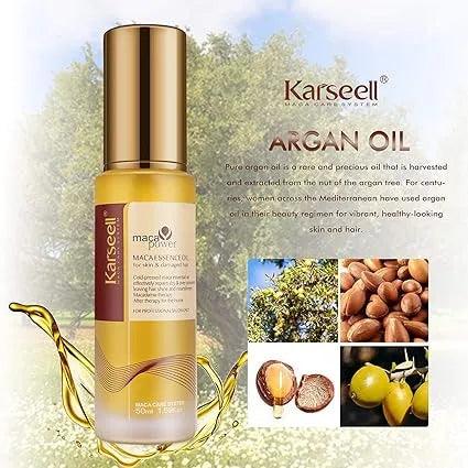 Karseell Collagen Hair Treatment Deep Repair Conditioning 500ml + Argan Oil Hair Serum Karseell