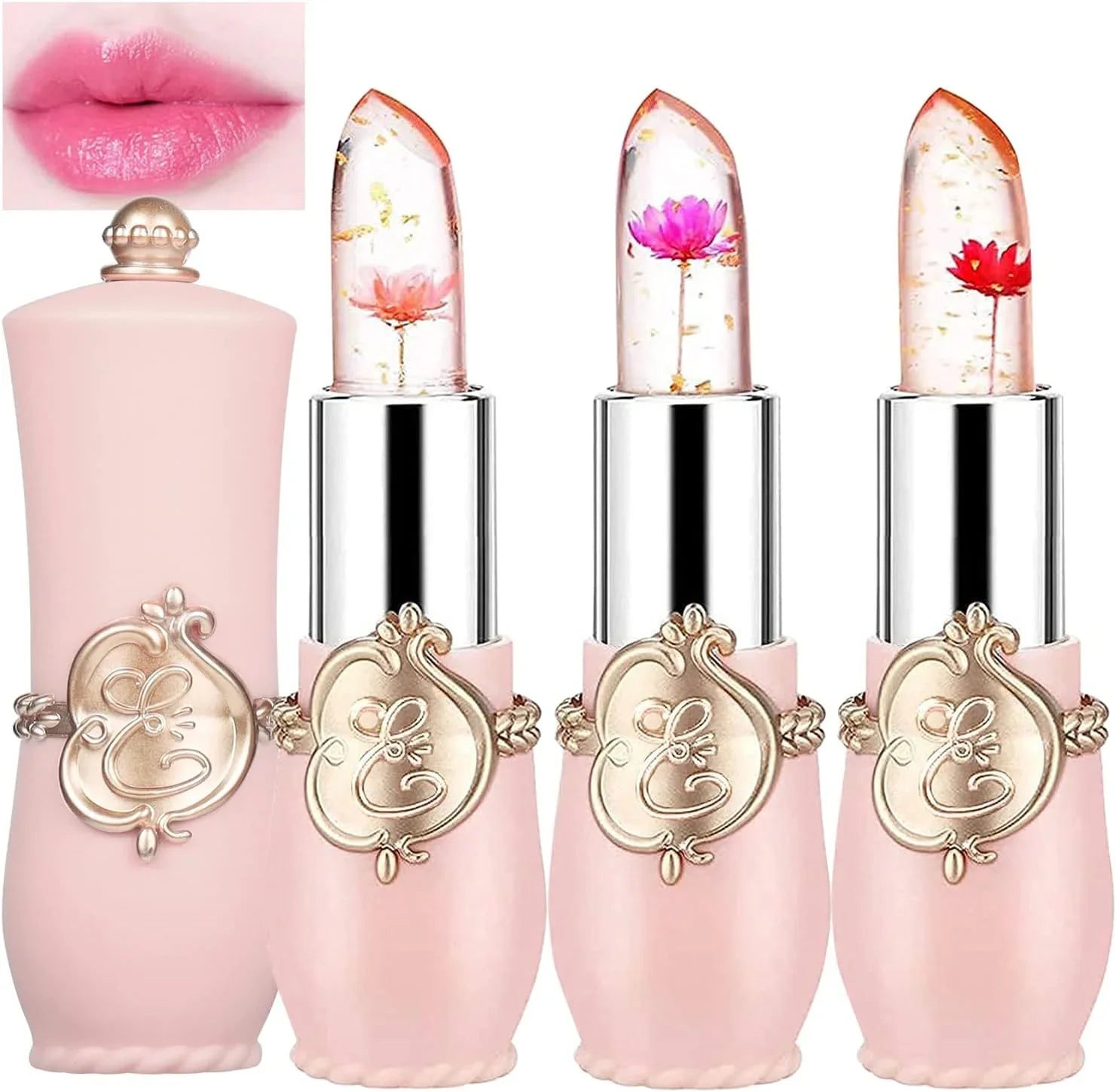 Crystal Flower Jelly Lipstick - Each Cosmia.pk