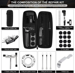 16 in 1 Bike Repair Tool Kit, Portable Multi Function Accessories Set Cosmia.pk