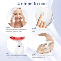 Anti-Aging Neck & Face Massager | Intense Pulsed Light Wrinkle Cosmia.pk