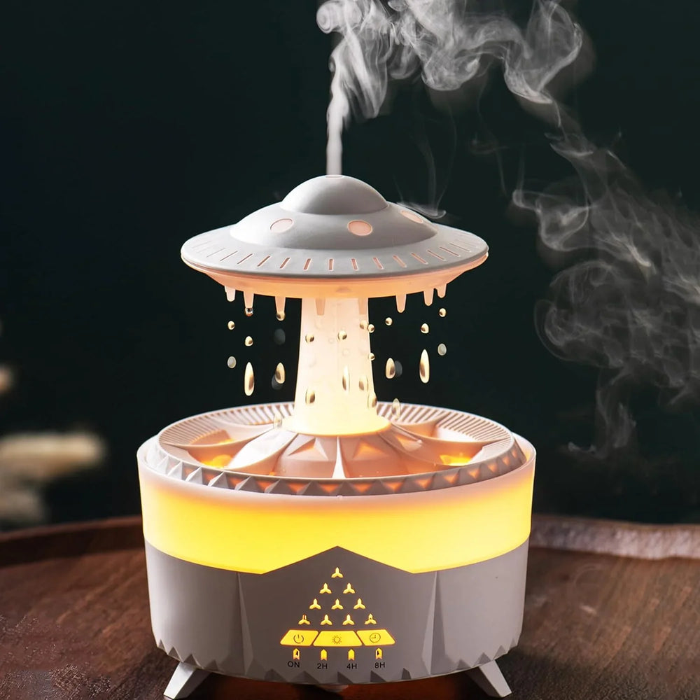 UFO Rain Drop Aroma Diffuser Humidifier Night light - 350ml Cosmia.pk