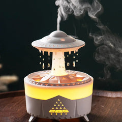 UFO Rain Drop Aroma Diffuser Humidifier Night light - 350ml Cosmia.pk