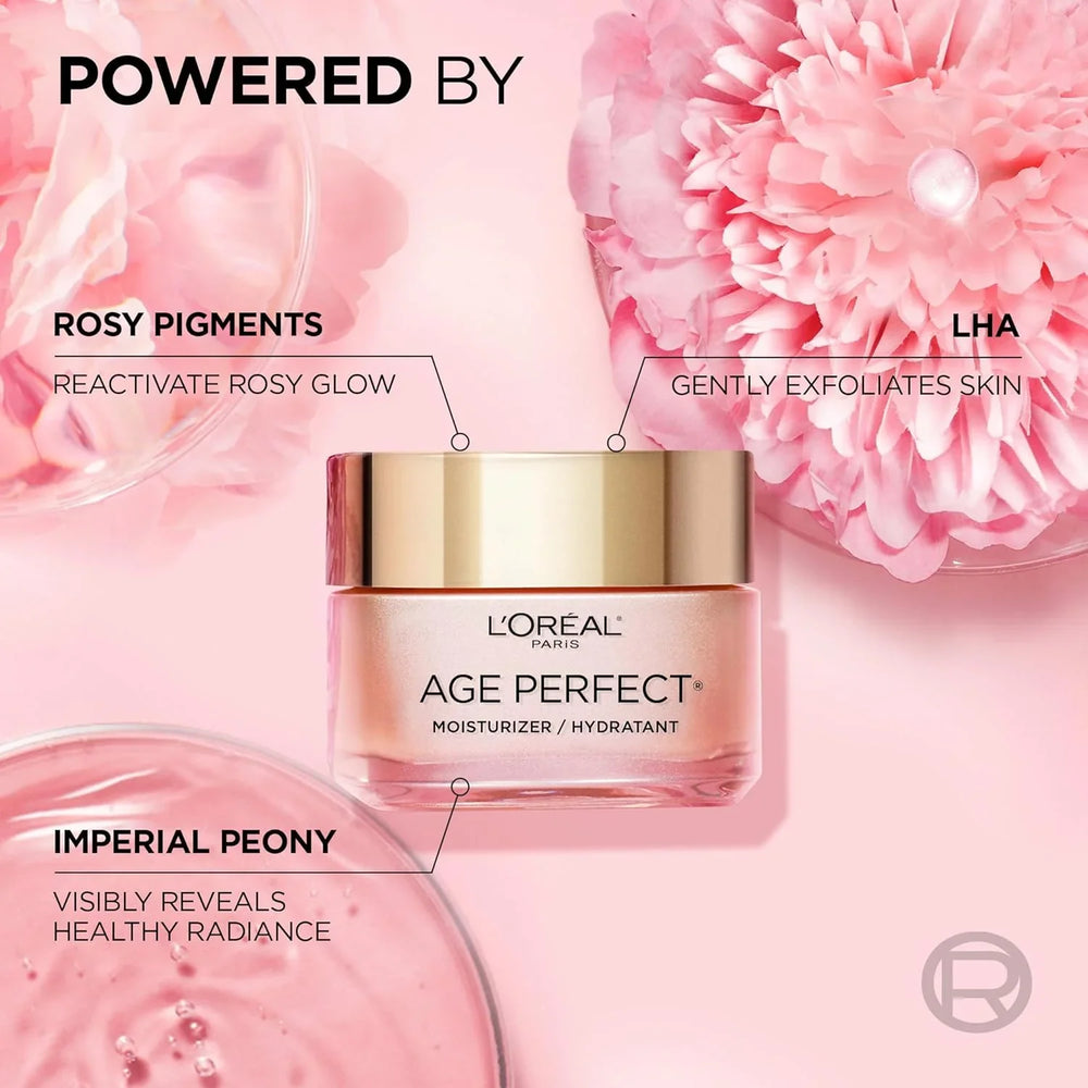L'Oreal Paris Age Perfect Rosy Tone Anti-Aging Face Moisturizer 50ml Loreal Paris