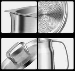 Stainless Steel Large Capacity Oil Filter Pot Cosmia.pk