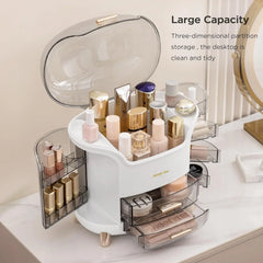 Luxury Desktop Cosmetic Organizer, Dustproof and Waterproof Makeup Vanity Cosmia
