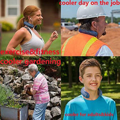 Portable Cooling Neck Wrap Natural Cooling Belt For Fast Cooling Cosmia.pk