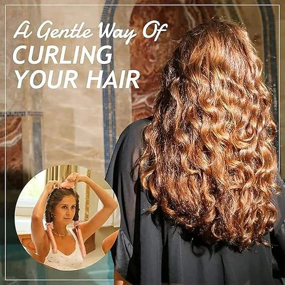 100% IMPORTED Heatless Curling Rod Headband - Natural Waves and Soft Cosmia.pk