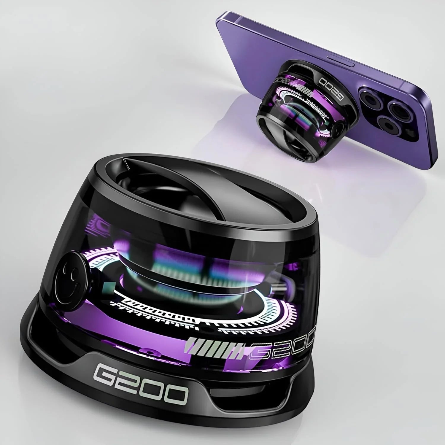 Multifunctional G200 Portable Magnetic Bluetooth Speaker with RGB Cosmia.pk