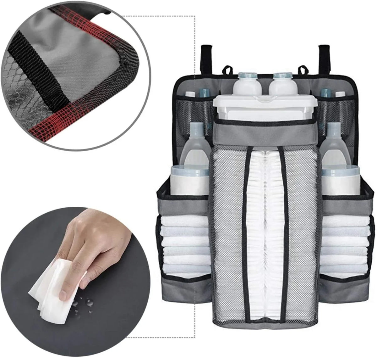 Diaper Organizer for Changing Table and Crib Diaper Stacker Cosmia.pk