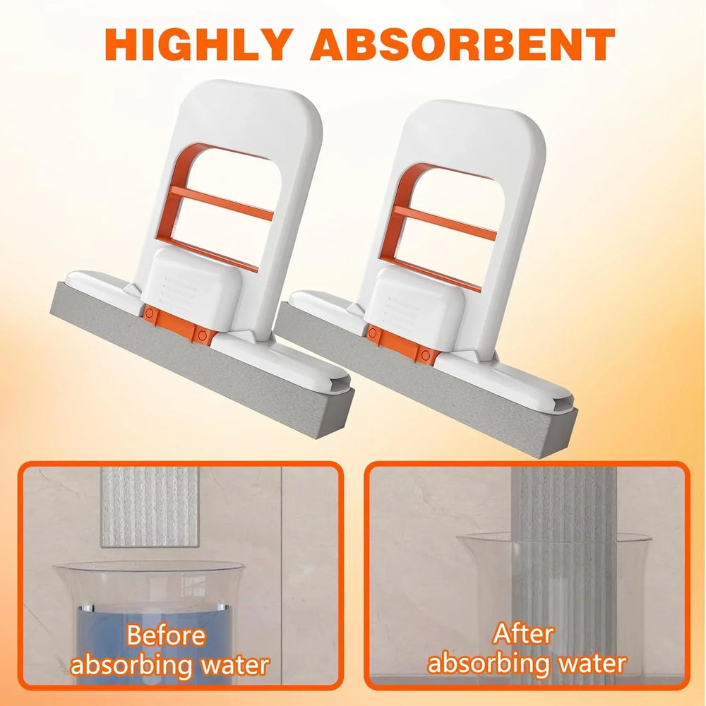 Self Squeezing Mini Mop, Wet and Dry Use Cleaning System Cosmia.pk