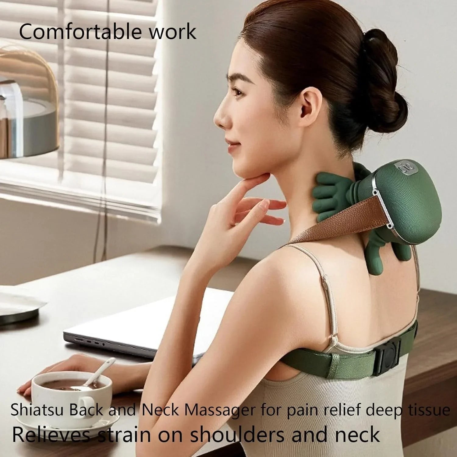 Shoulder and Neck Bionic Heated Massager with Fingers Cosmia.pk