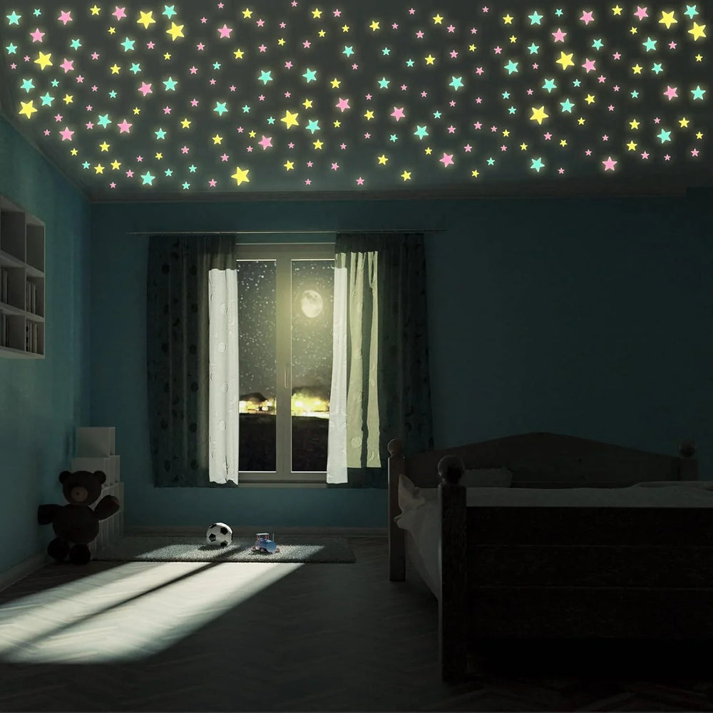 Outus Colorful Glow in The Dark Luminous Stars Cosmia.pk