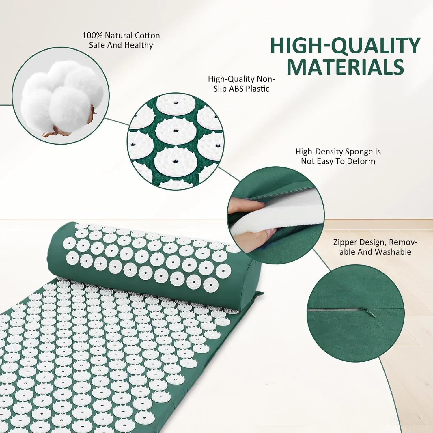 Acupressure Mat and Pillow Set Cosmia.pk