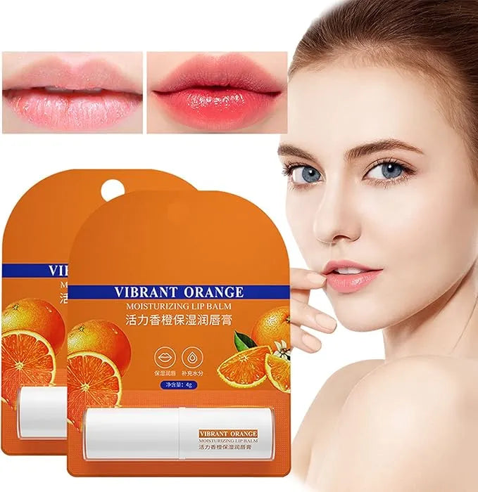 CAHNSAI Vibrant Orange Moisturizing Lip Balm - 4g CAHNSAI