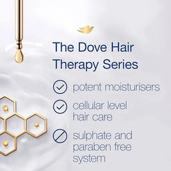 Dove Hair Therapy Breakage Remedy 0% Sulfates Nutrient-Lock Serum Shampoo 400ml Dove
