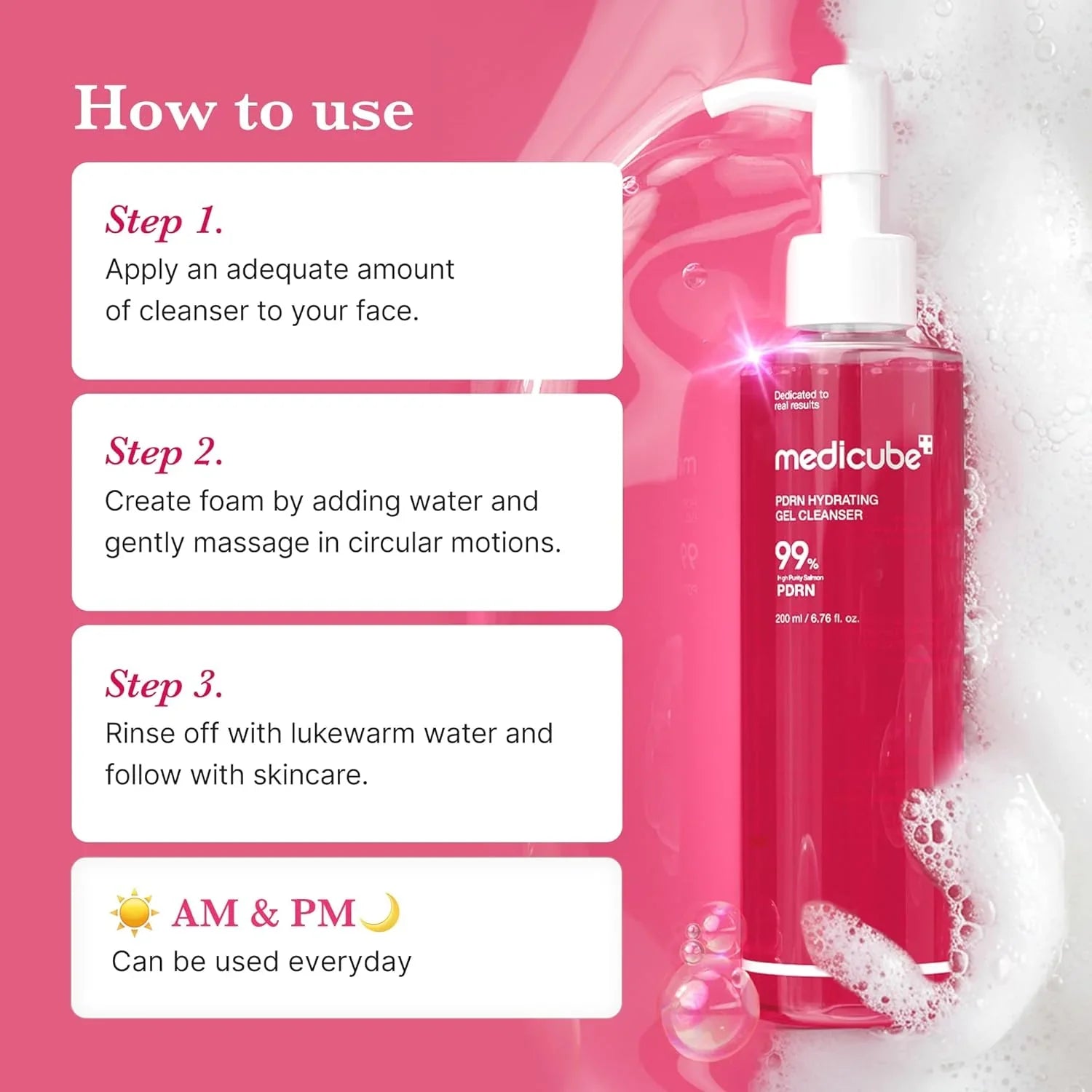 Medicube PDRN PDRN Jelly to Foam Cleanser - 200ml Medicube