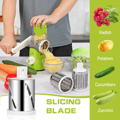 3-in-1 Vegetable Cutter – Multifunctional Rotary Drum Slicer Cosmia.pk