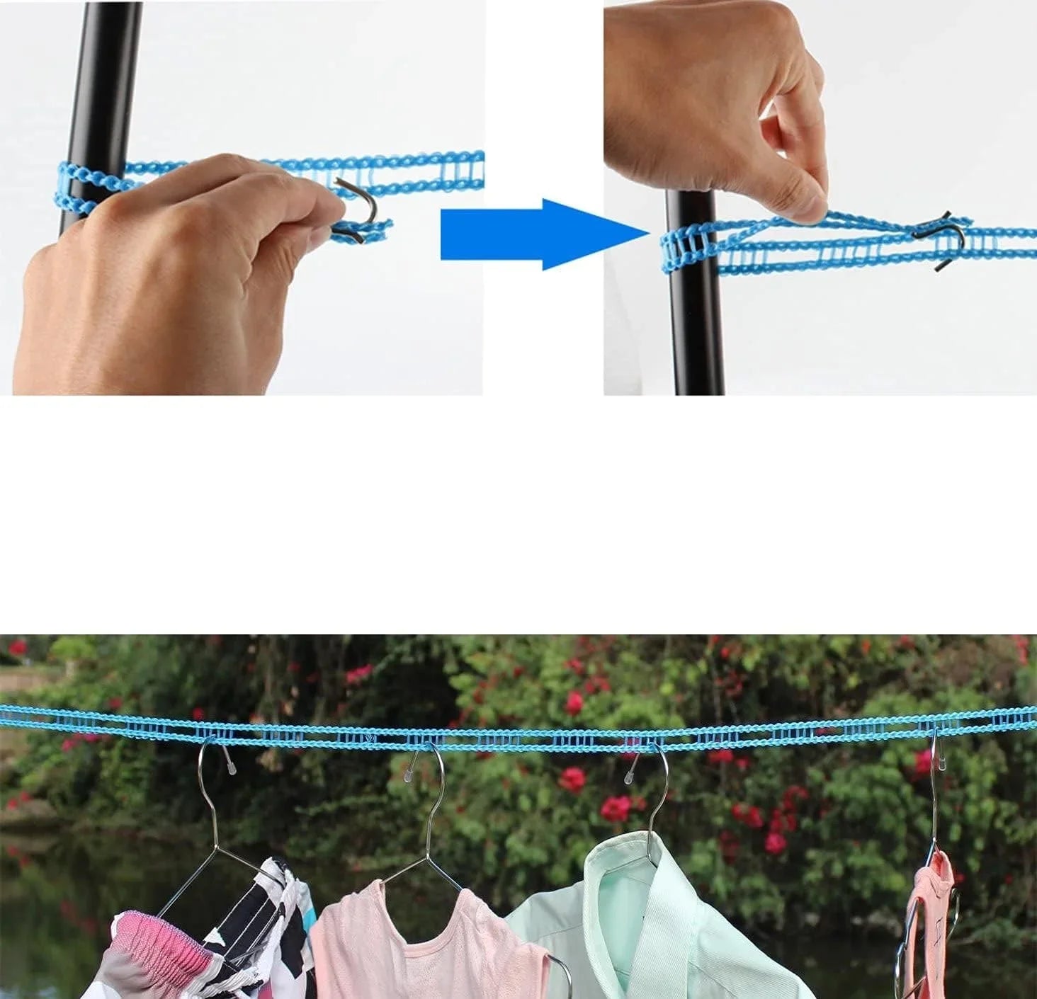 5 Meter Windproof Non Slip Clothesline Rope Cosmia.pk