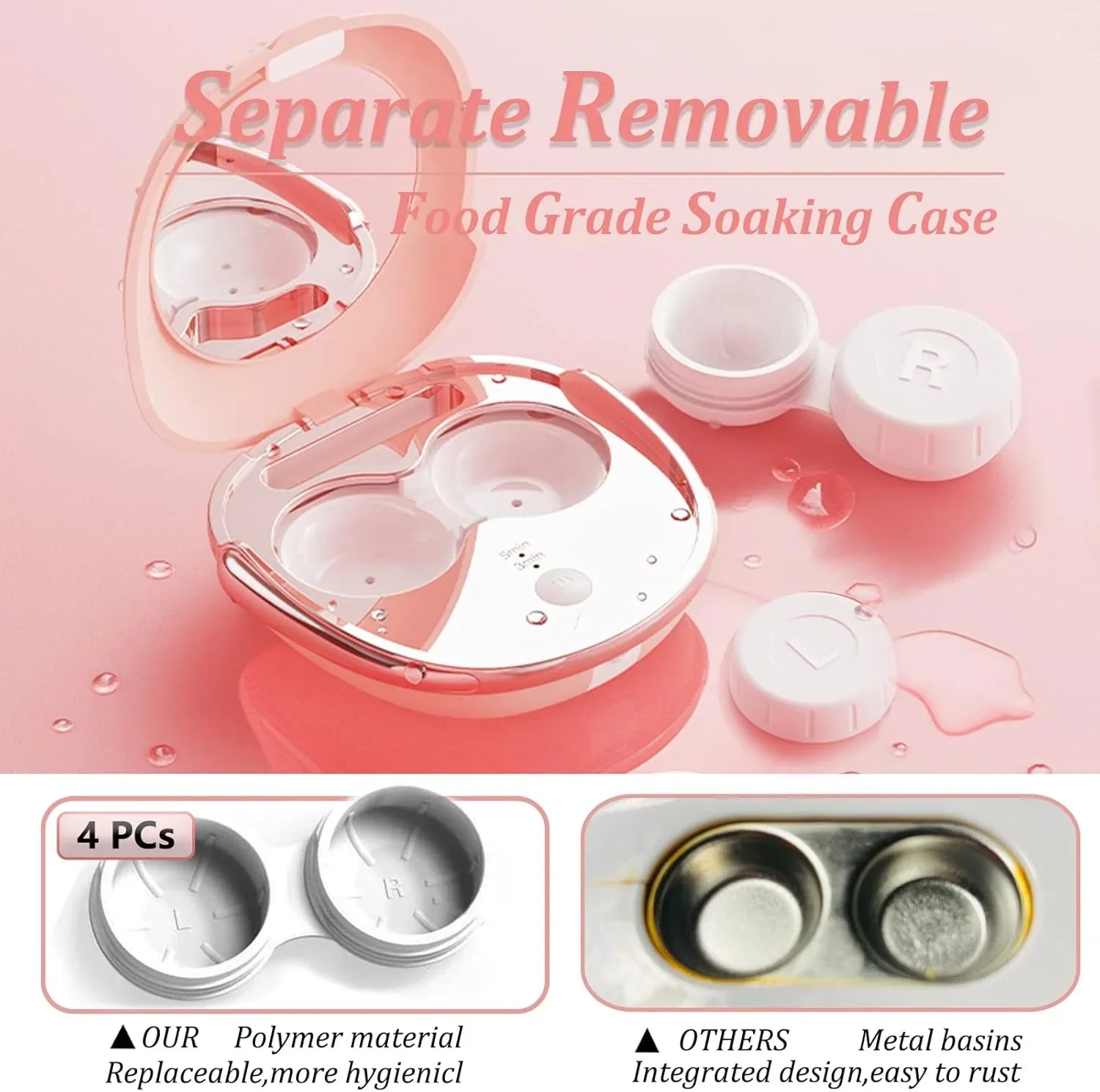 Fashionable Contact Lens Case Automatic Ultrasonic Contact Lens Anjieer
