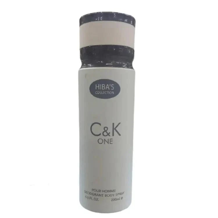 Hiba's Collection C&K One Pour Homme Deodorant Body Spray – 200ml Hiba's Collection