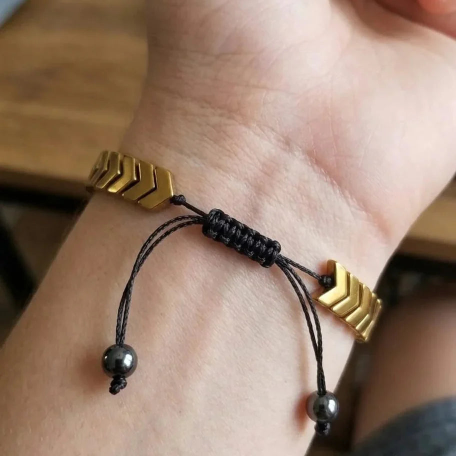 Adjustable Chevron Arrowhead Macrame Bracelet-Each Cosmia.pk