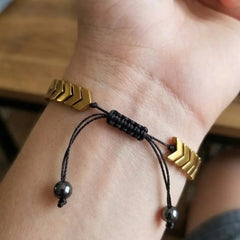 Adjustable Chevron Arrowhead Macrame Bracelet-Each Cosmia.pk