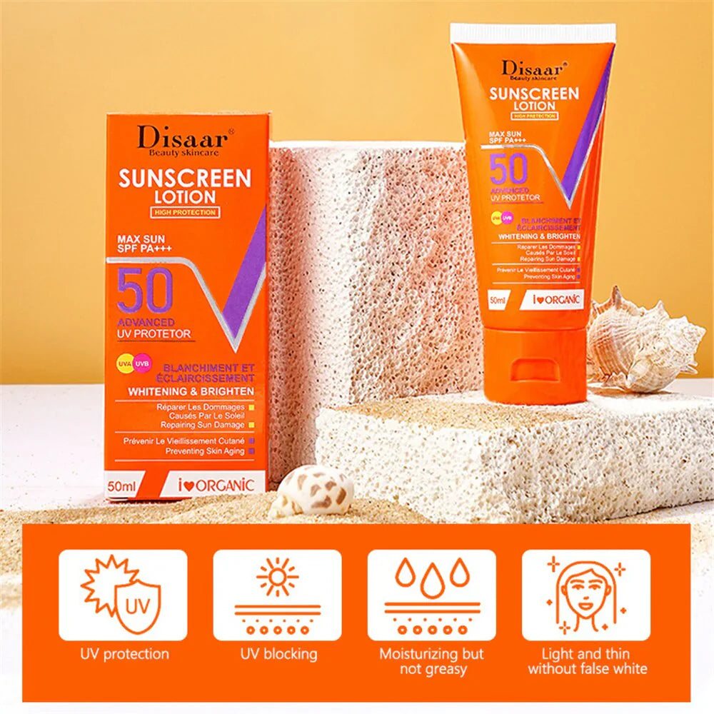 Disaar Sunscreen Lotion SPF 50 - 50ml Disaar