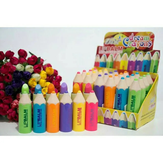 Dream Crayons Pencil LipBalm Set (6 Pcs) Dream Crayons