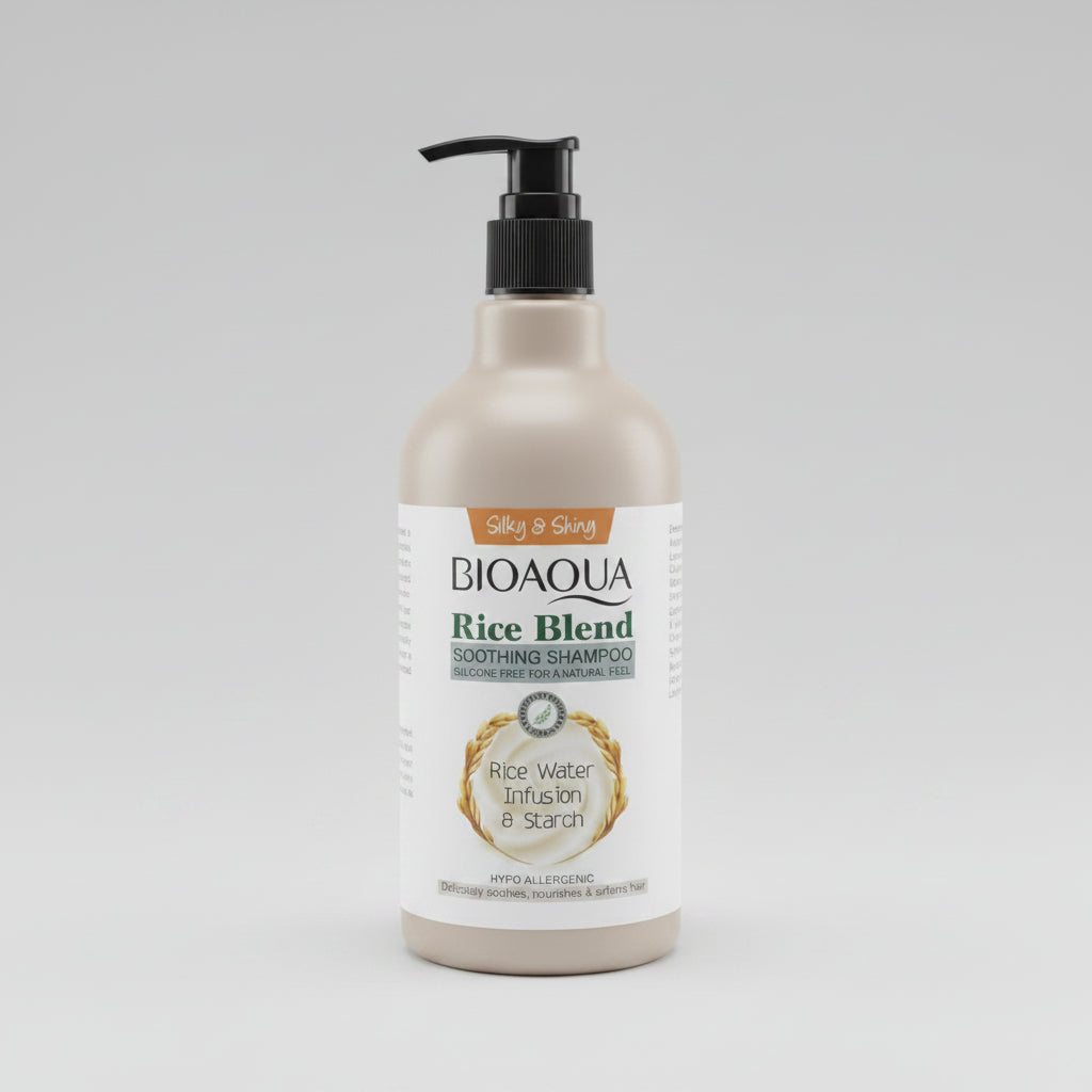 Bioaqua Rice Blend Soothing Shampoo- 500ml Bioaqua
