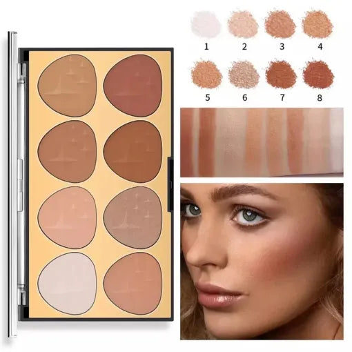 Miss Rose New 8 Colors Contour Palette Miss Rose
