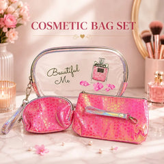 3 in 1 Cosmetic Travel Pouch – Each Cosmia.pk