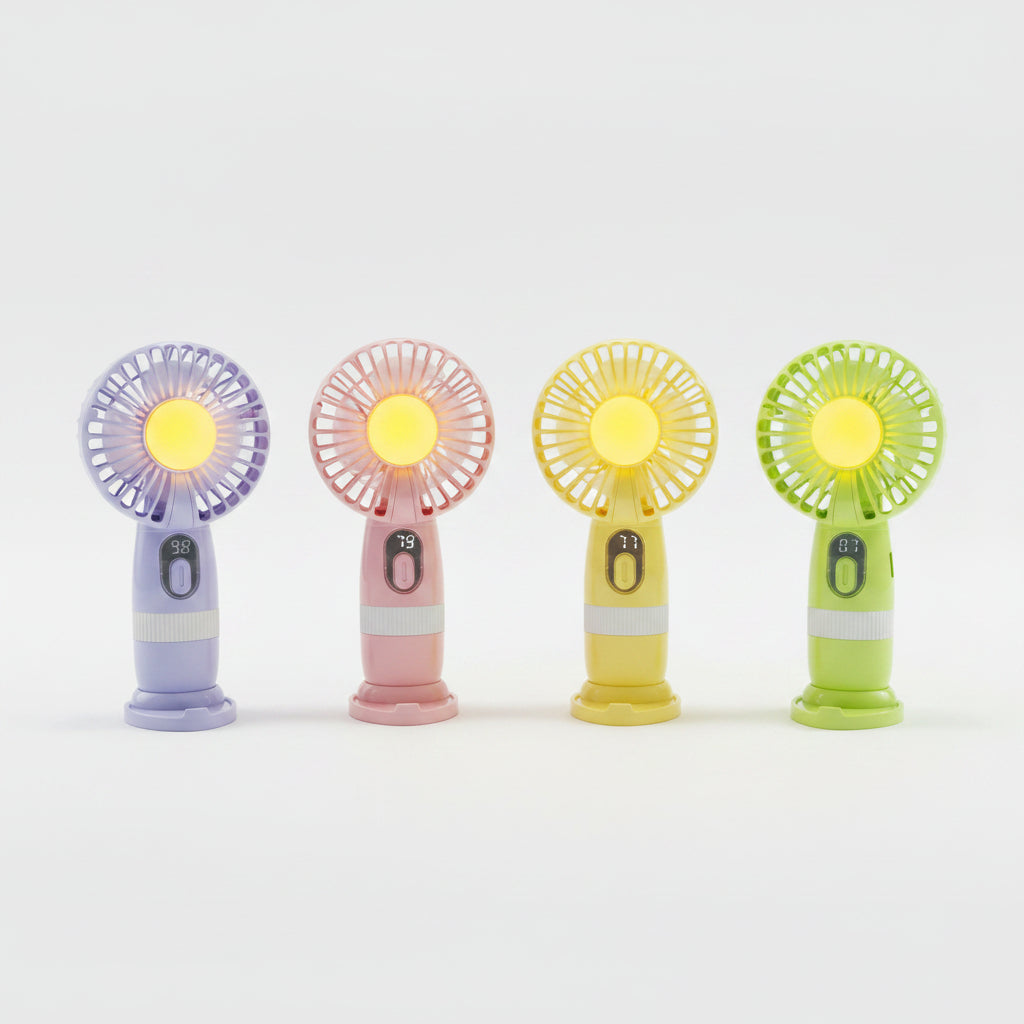 Mini Rechargeable Handheld Fan | 10 Speed Settings | Battery Cosmia.pk