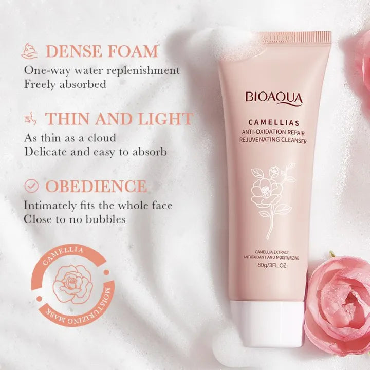 Bioaqua Camellia Facial Cleanser Skin Care Face Wash - 80g Bioaqua