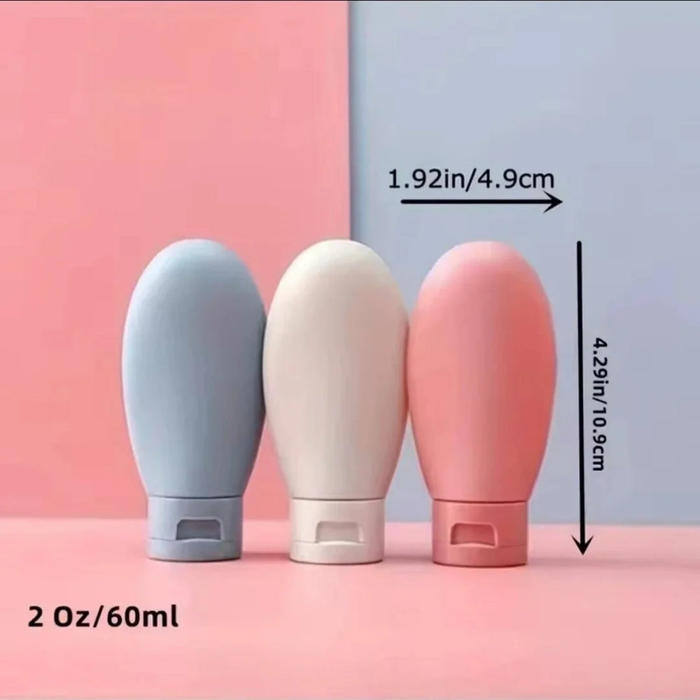Empty Bottle Liquid Containers for Travelling - Pack Of 3 Cosmia.pk