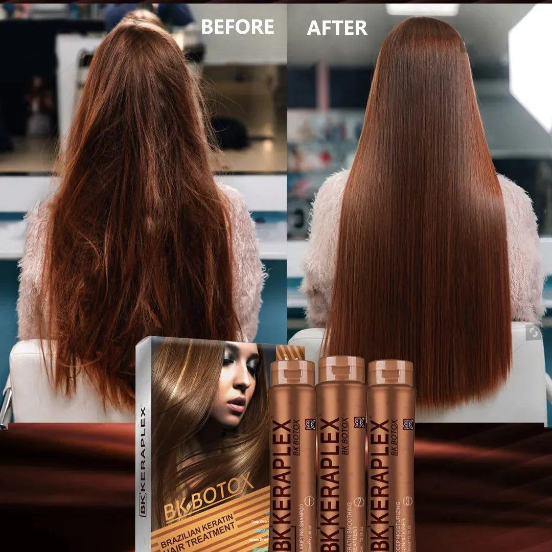 BK Botox Keratin Hair Treatment Kit 300ml x 3 keraplex