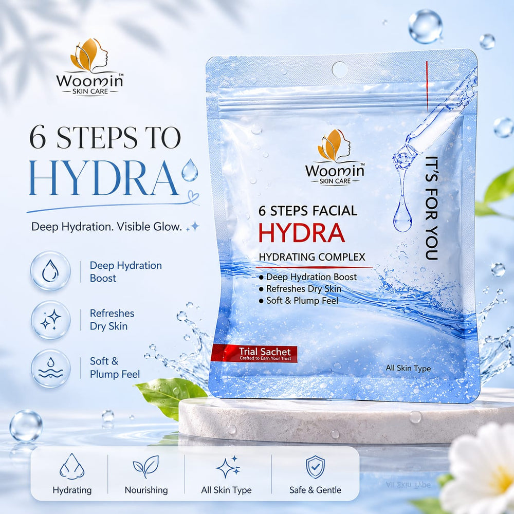 Woomin Skin Care 6 Steps Hydra Facial Kit Woomin